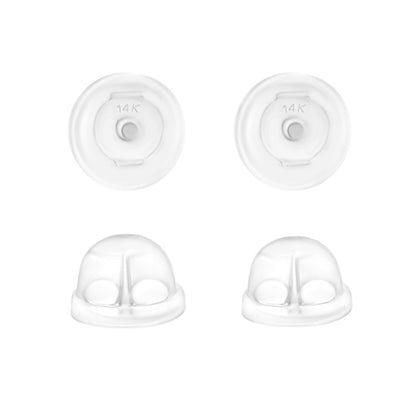 Universal EZback Earring Backs Soft Clear Silicone by Massete