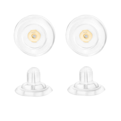 Universal EZback Earring Backs Soft Clear Silicone by Massete