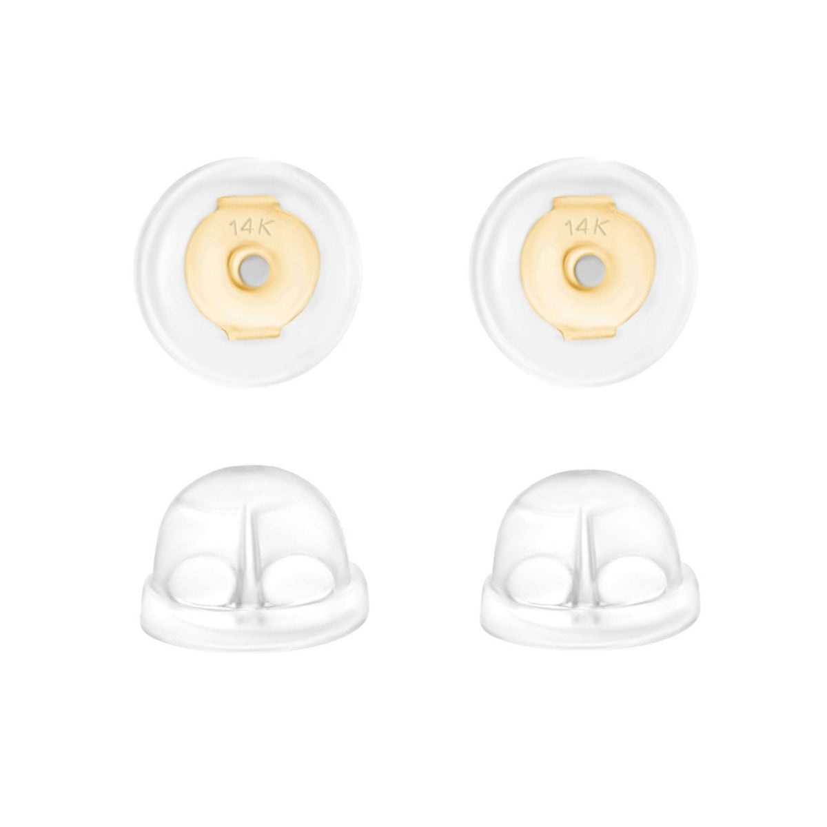 Universal EZback Earring Backs Soft Clear Silicone by Massete