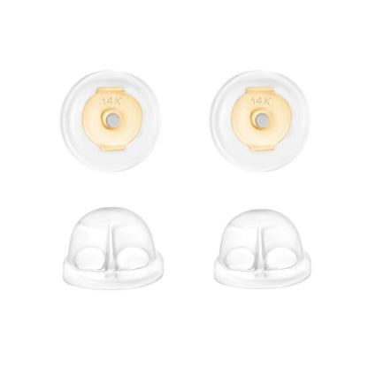 Universal EZback Earring Backs Soft Clear Silicone by Massete