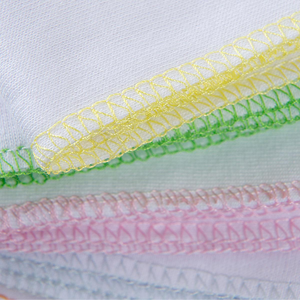 Babyjem Baby Bib - 10 Pack Soft Cotton Face Cloths for Newborns - Gentle, Absorbent, and Portable Baby Essentials by Beauty Care Bag