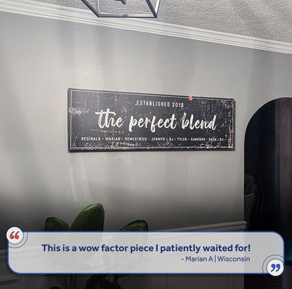 The Perfect Blend Sign III by Tailored Canvases