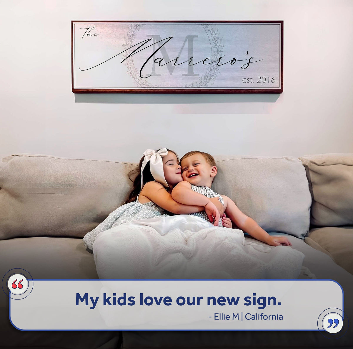 Family Sign by Tailored Canvases