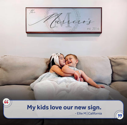 Family Sign by Tailored Canvases