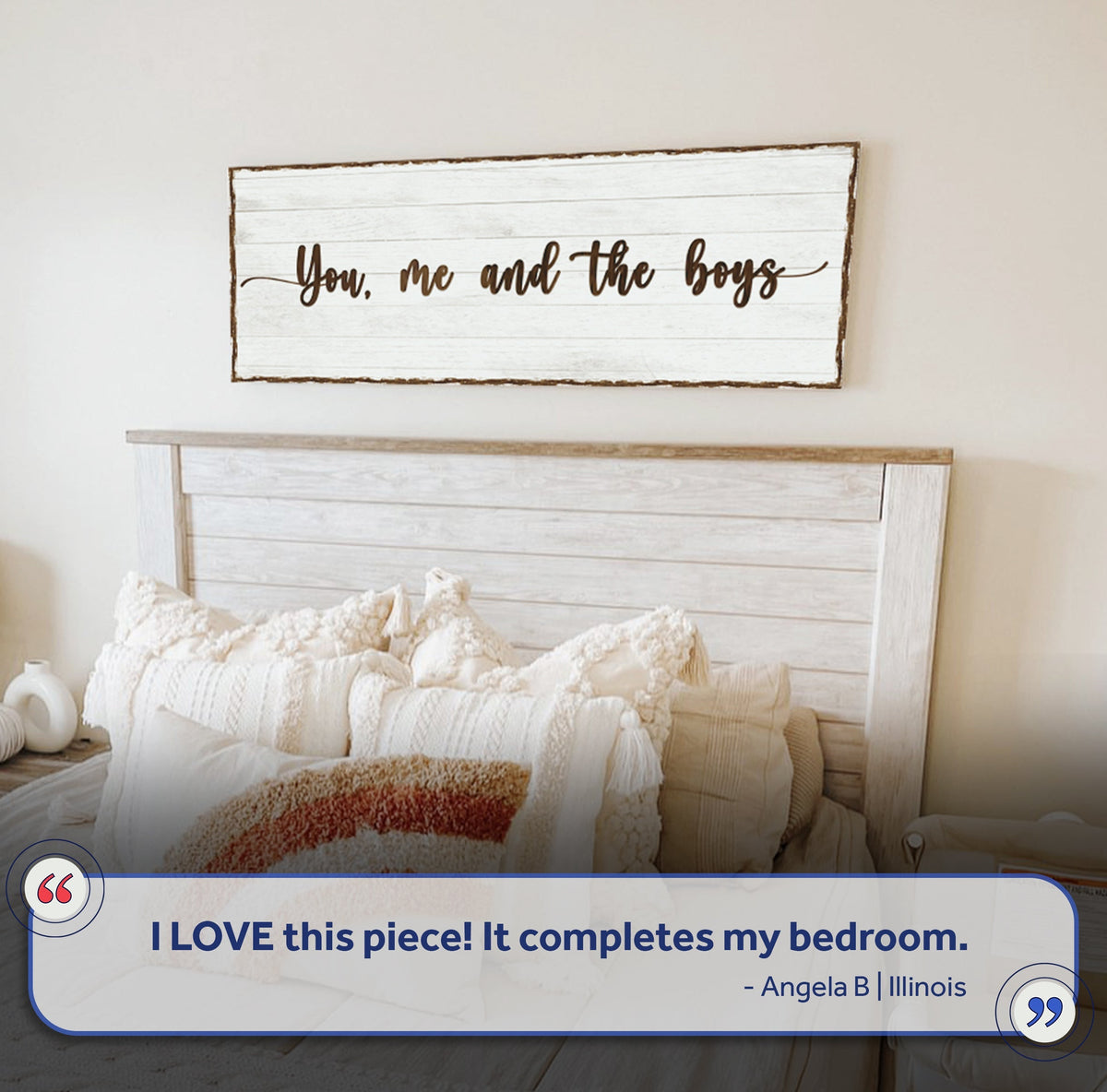You, Me, And The Boys Sign by Tailored Canvases