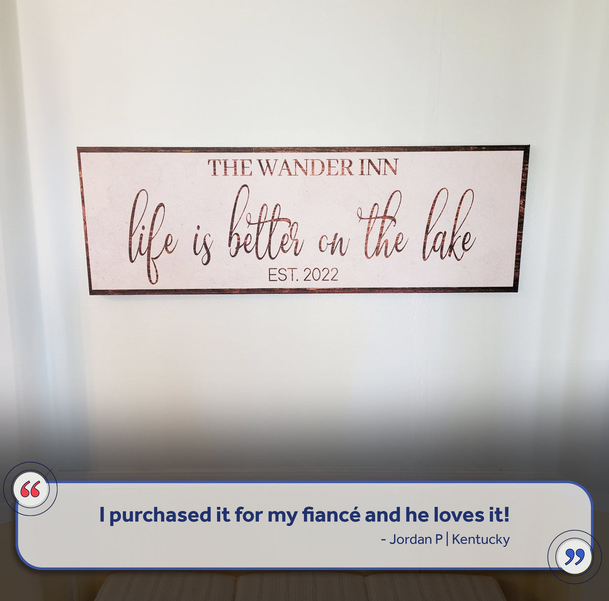 Life Is Better On The Lake Sign II by Tailored Canvases