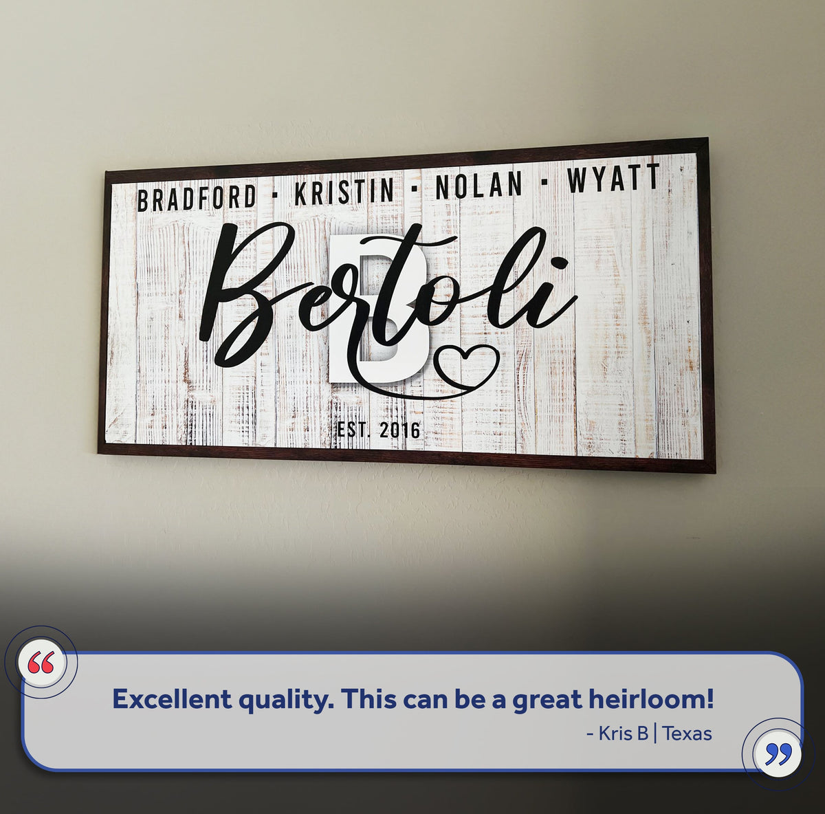 Family Wood Sign III by Tailored Canvases