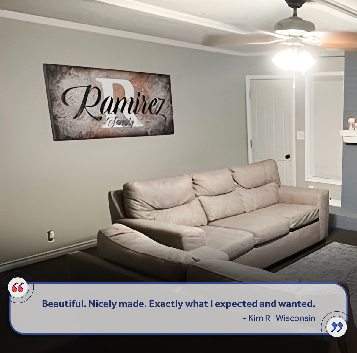Family Last Name Sign by Tailored Canvases
