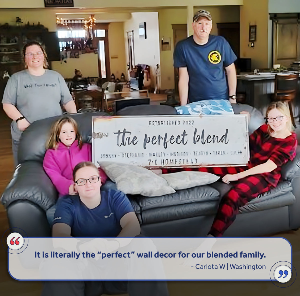 The Perfect Blend Sign by Tailored Canvases