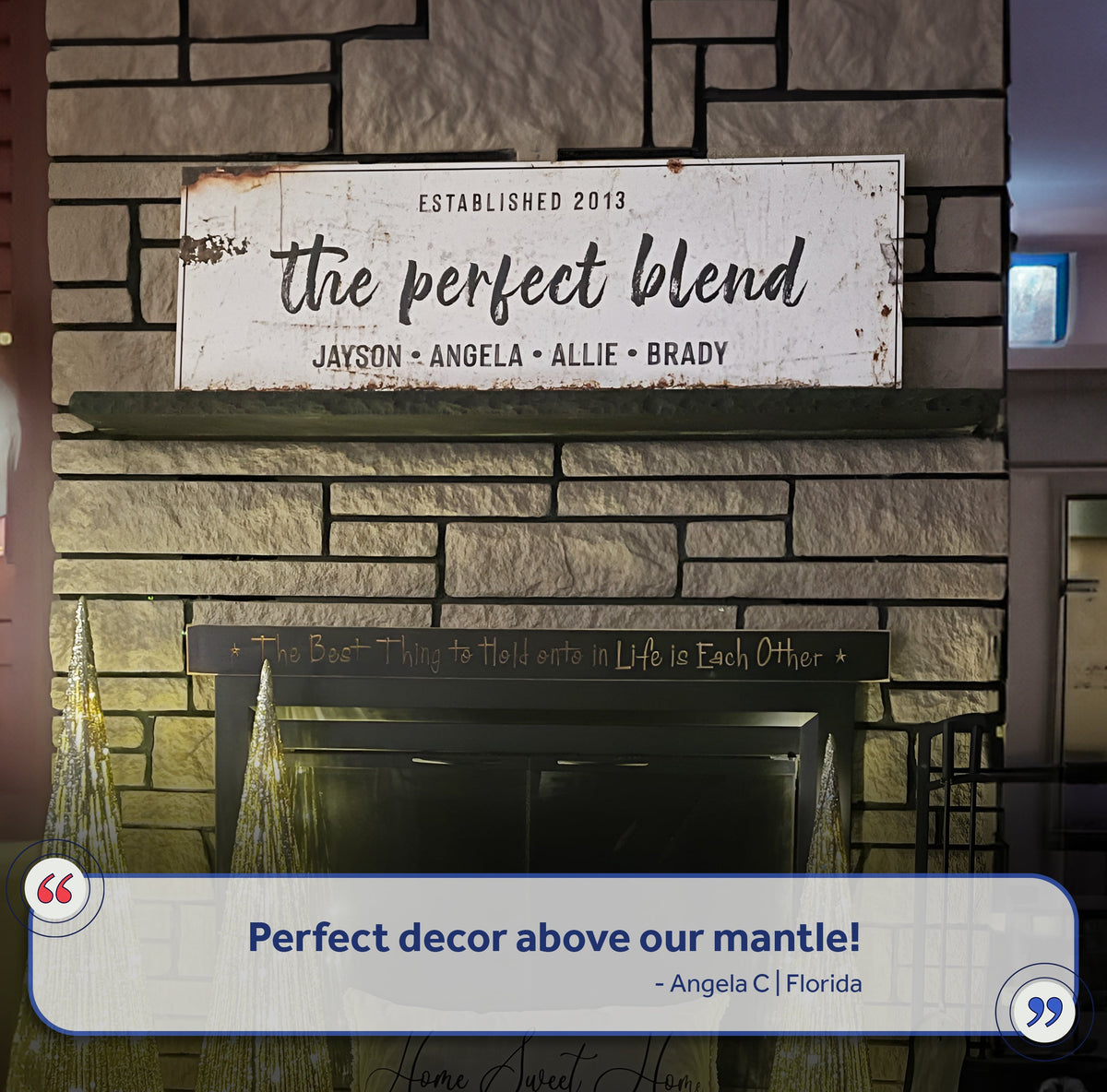 The Perfect Blend Sign by Tailored Canvases