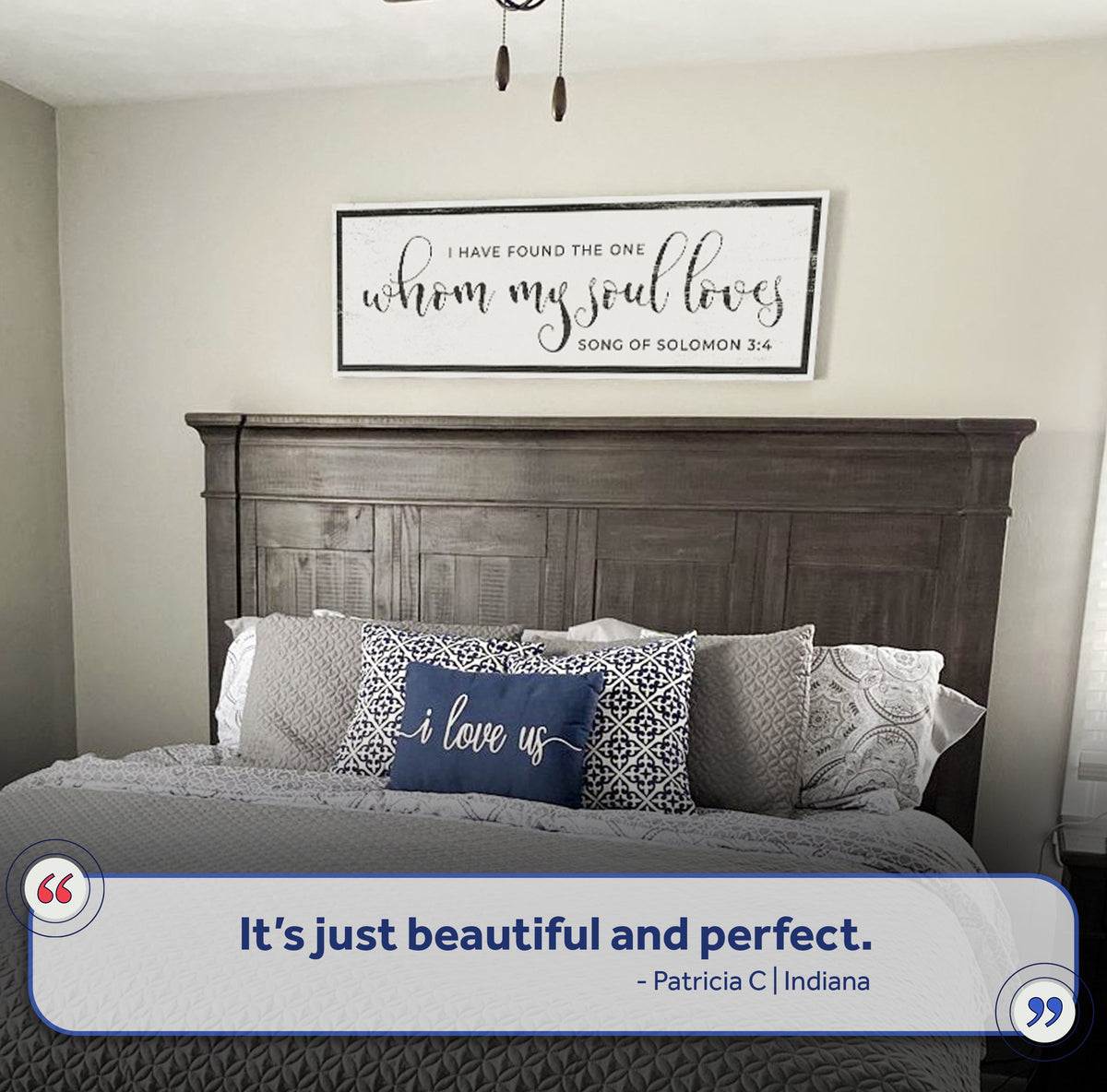 Song Of Solomon 3:4 - I Have Found The One Sign III by Tailored Canvases