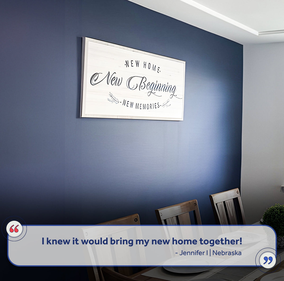 New Home, New Beginning Sign III by Tailored Canvases