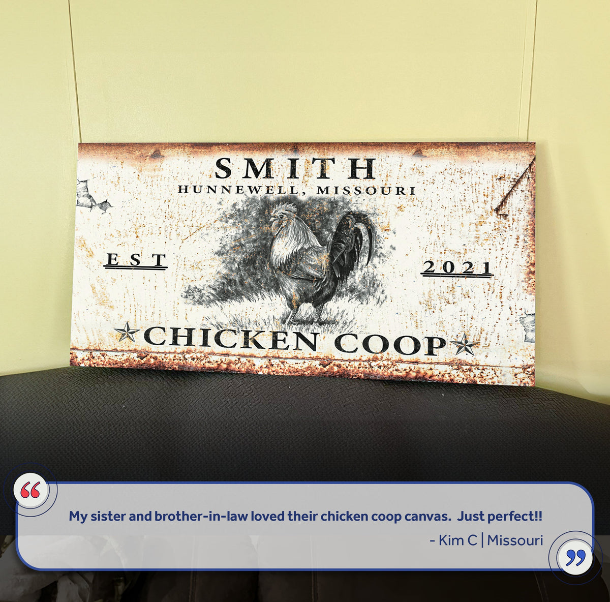 Chicken Coop Sign VI by Tailored Canvases
