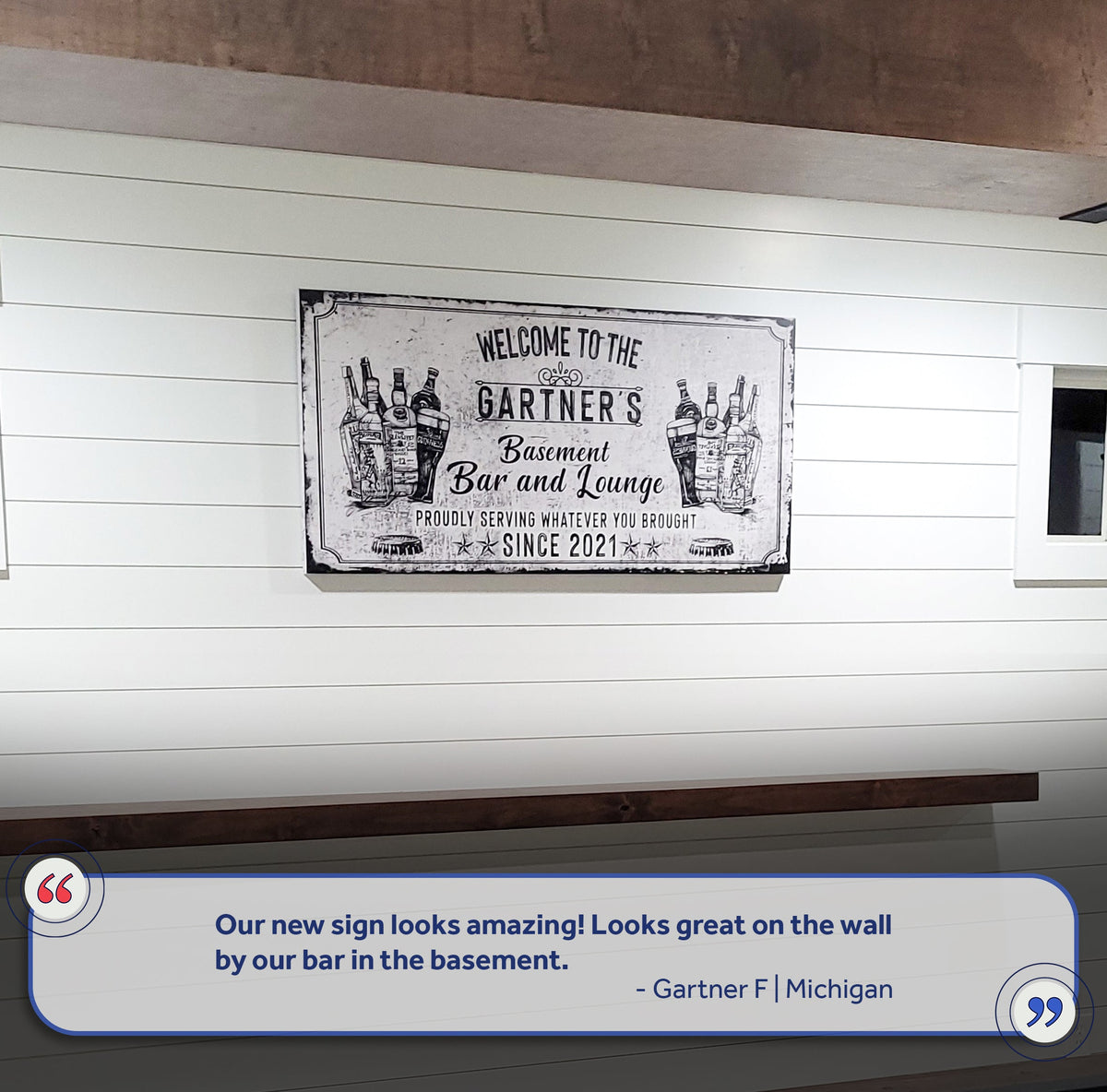 Bar Sign VI by Tailored Canvases
