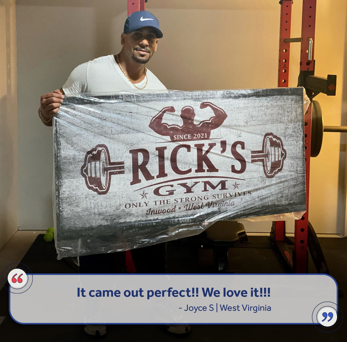 Gym Sign VI by Tailored Canvases