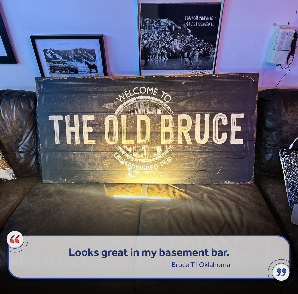 Beer Barrel Bar Sign by Tailored Canvases