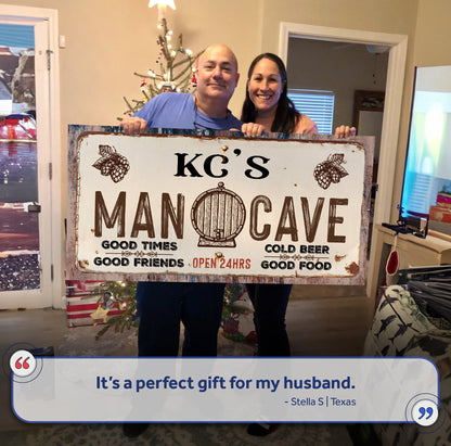 Man Cave Sign III by Tailored Canvases