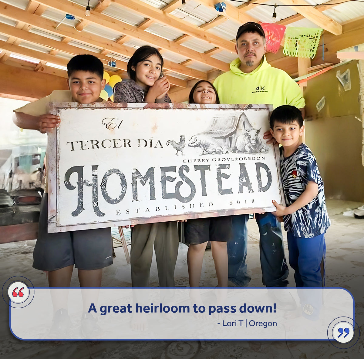 Homestead Sign by Tailored Canvases