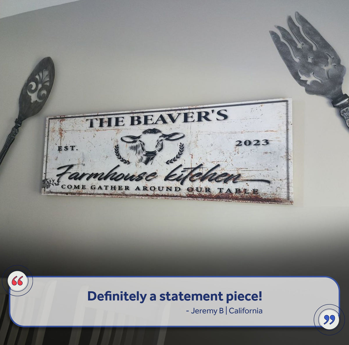 Farmhouse Kitchen Sign by Tailored Canvases