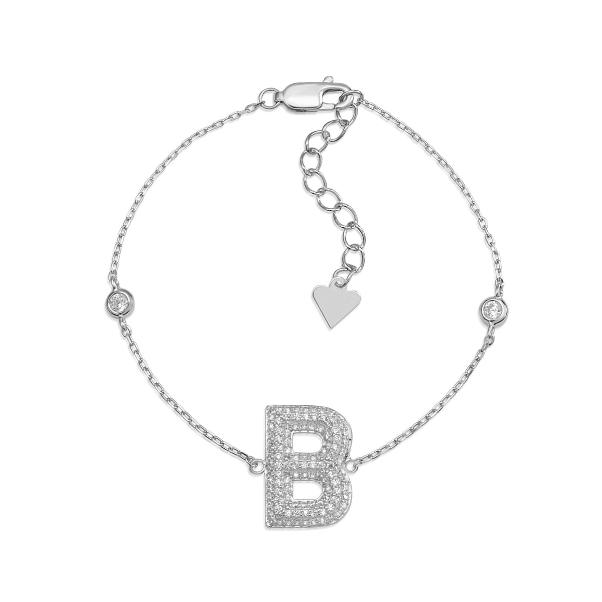 Initial Bracelet in Sterling Silver by Massete