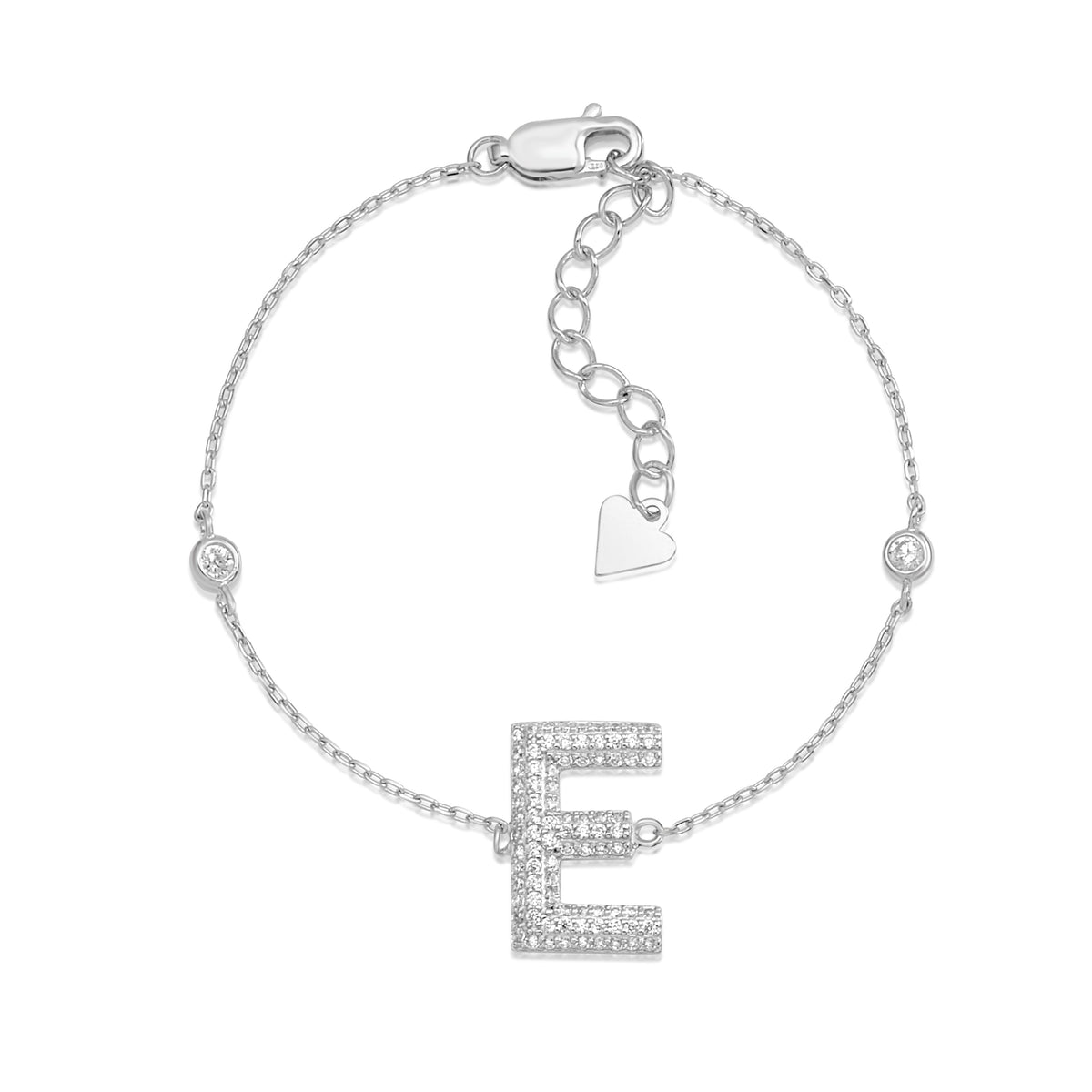 Initial Bracelet in Sterling Silver by Massete