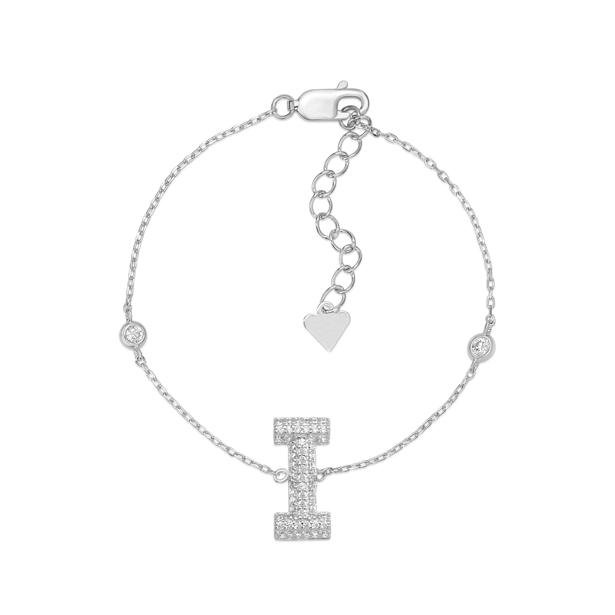 Initial Bracelet in Sterling Silver by Massete