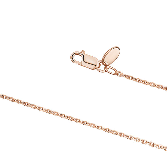 Sterling Silver Rose Gold Yellow Gold Plated Cable Chain Italy 22" by Massete