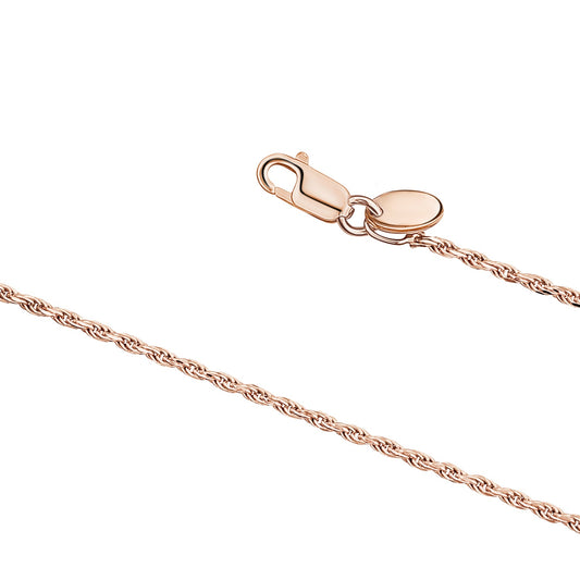 Sterling Silver Rose Gold Yellow Gold Plated French Rope Chain Italy 33.5" by Massete