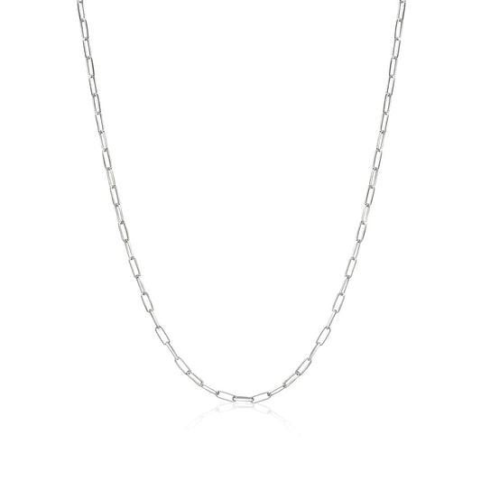 Paperclip Chain Sterling Silver for Women and Girls Made in Italy by Massete