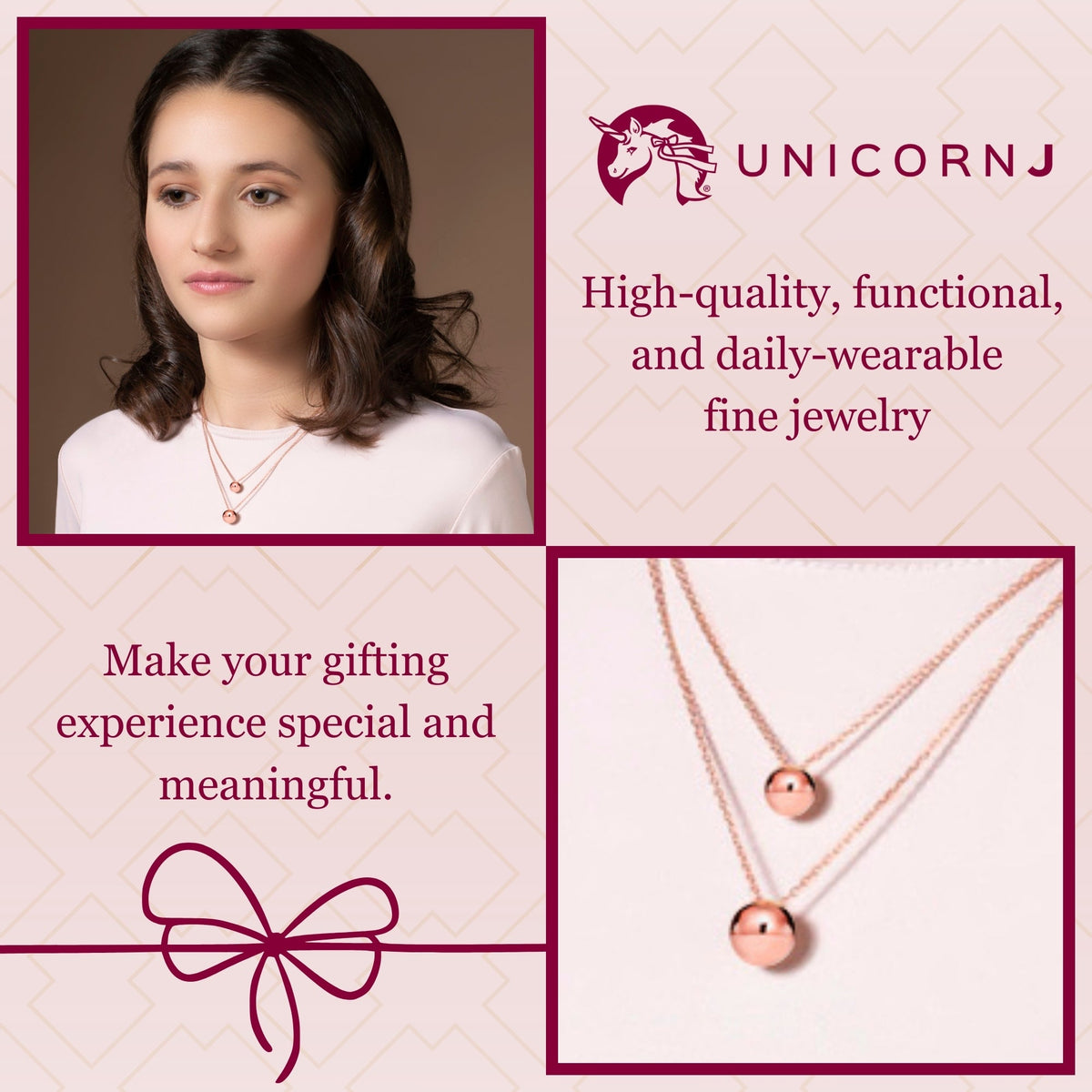Sterling Silver High Polished Double Layer Ball Necklace Pendant on Cable Chain 19" by Massete