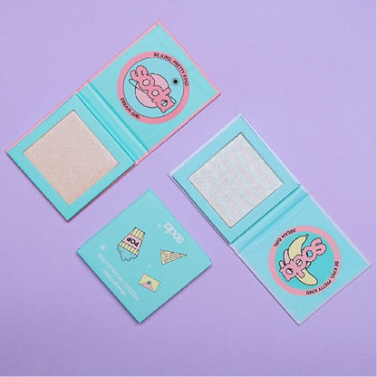 Soda Pressed Highlighter 103 - Natural Glow Makeup Highlighter for Everyday Use by Beauty Care Bag