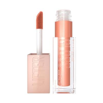 Maybelline Lifter Gloss: Hydrating Hyaluronic Acid Lip Gloss - Non-Sticky, Plumping Effect, Beautiful Amber Shade by Beauty Care Bag