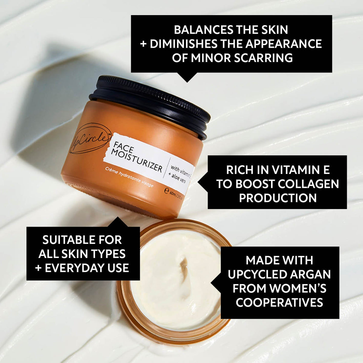 Face Moisturizer with Vitamin E - Jumbo by UpCircle