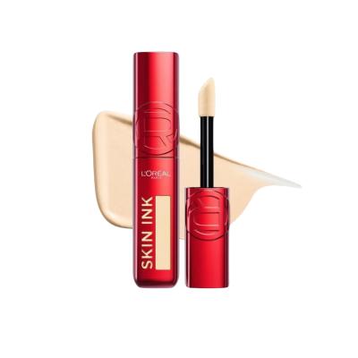 L'Oreal Paris Skin Ink Concealer Foundation 100: High Coverage, Natural Finish & Long Lasting Liquid Foundation for Flawless Skin by Beauty Care Bag