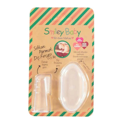 Smiley Baby Silicone Finger Toothbrush with Clear Case by Beauty Care Bag