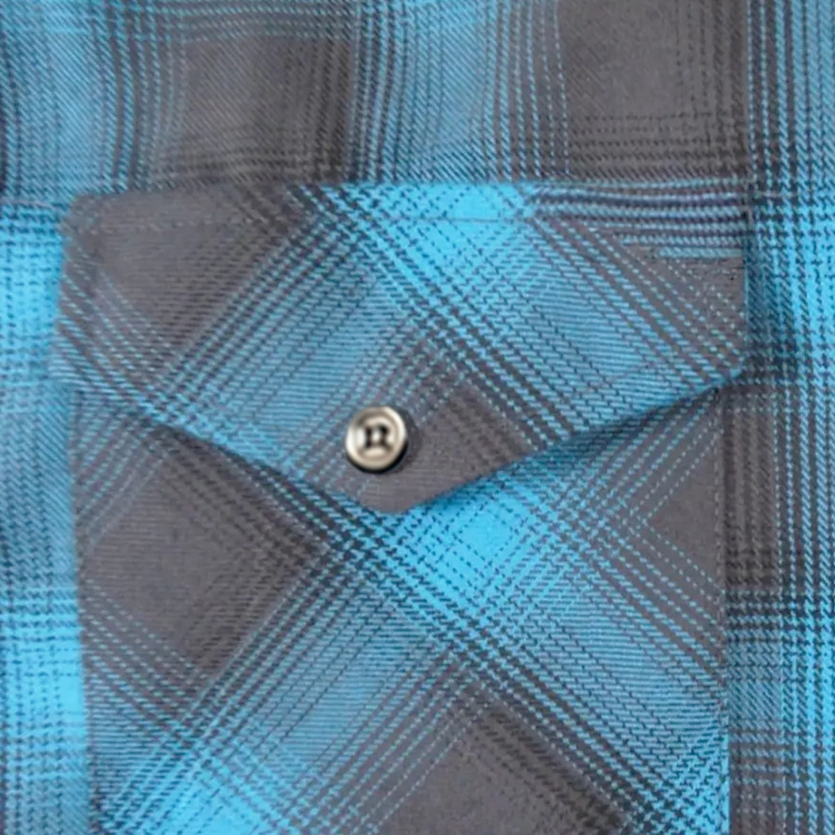 Teal Flannel - Ladies Flannel Shirt by Unik Just for Bikers