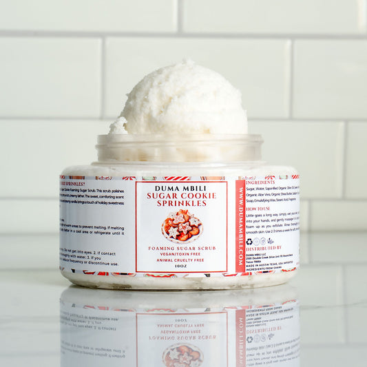 Sugar cookie sprinkles foaming sugar scrub – view 2
