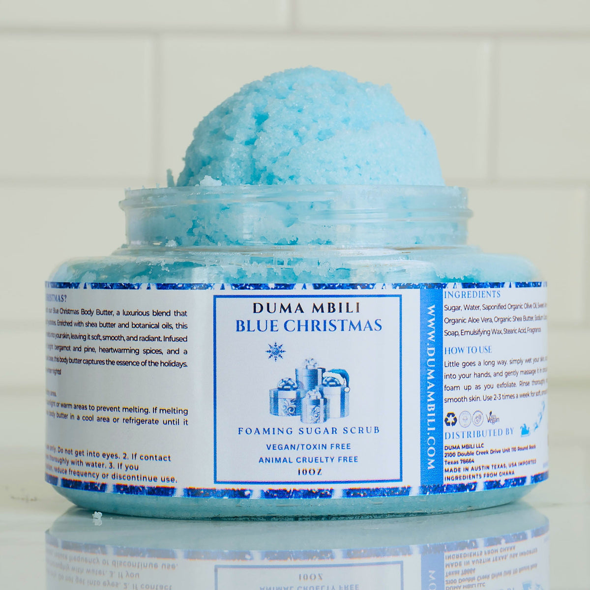 Blue Christmas sugar scrub – view 4