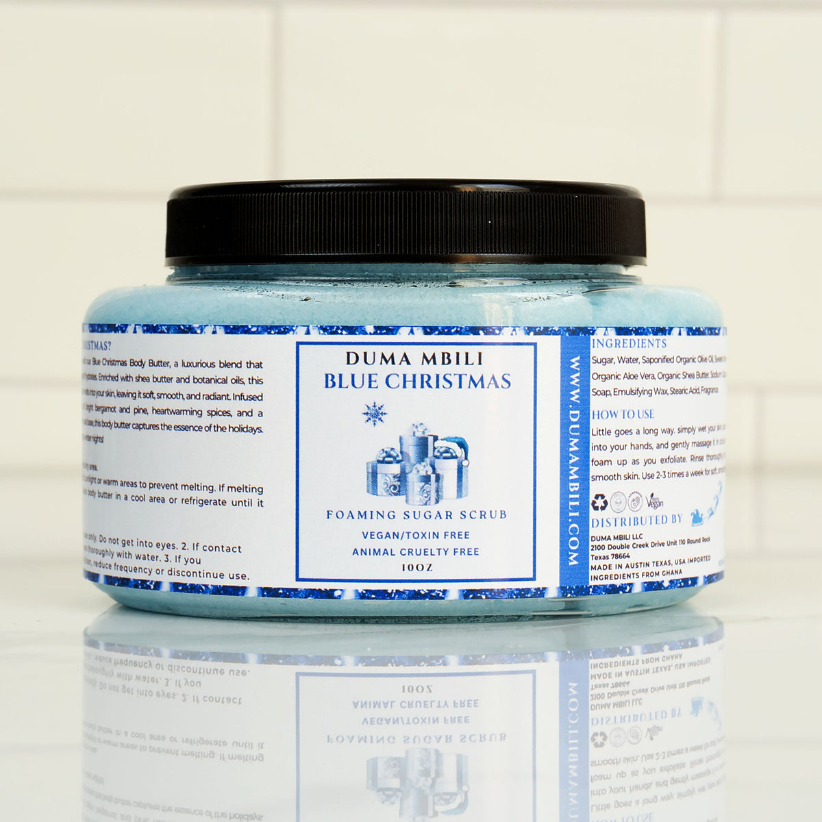 Blue Christmas sugar scrub – view 5