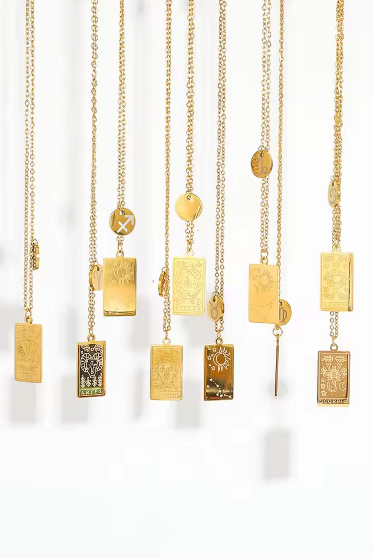 Zodiac Pendant Necklace by Rose & Clay
