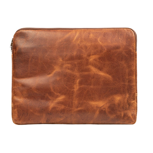 Tan Laptop Sleeve by Classy Leather Bags