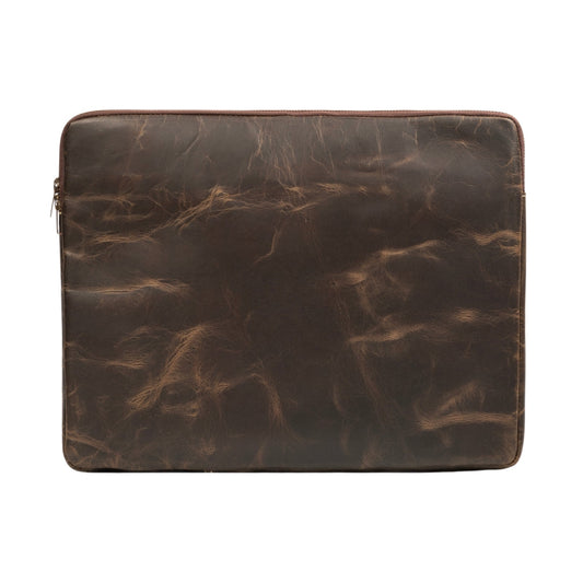 Brown Laptop Sleeve by Classy Leather Bags