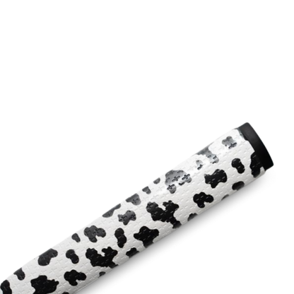 Cow Print Putter Grip | Midsize | Premium PU Material | Stable Feel | Golf | Black White Spotted by Logie Joe's Golf
