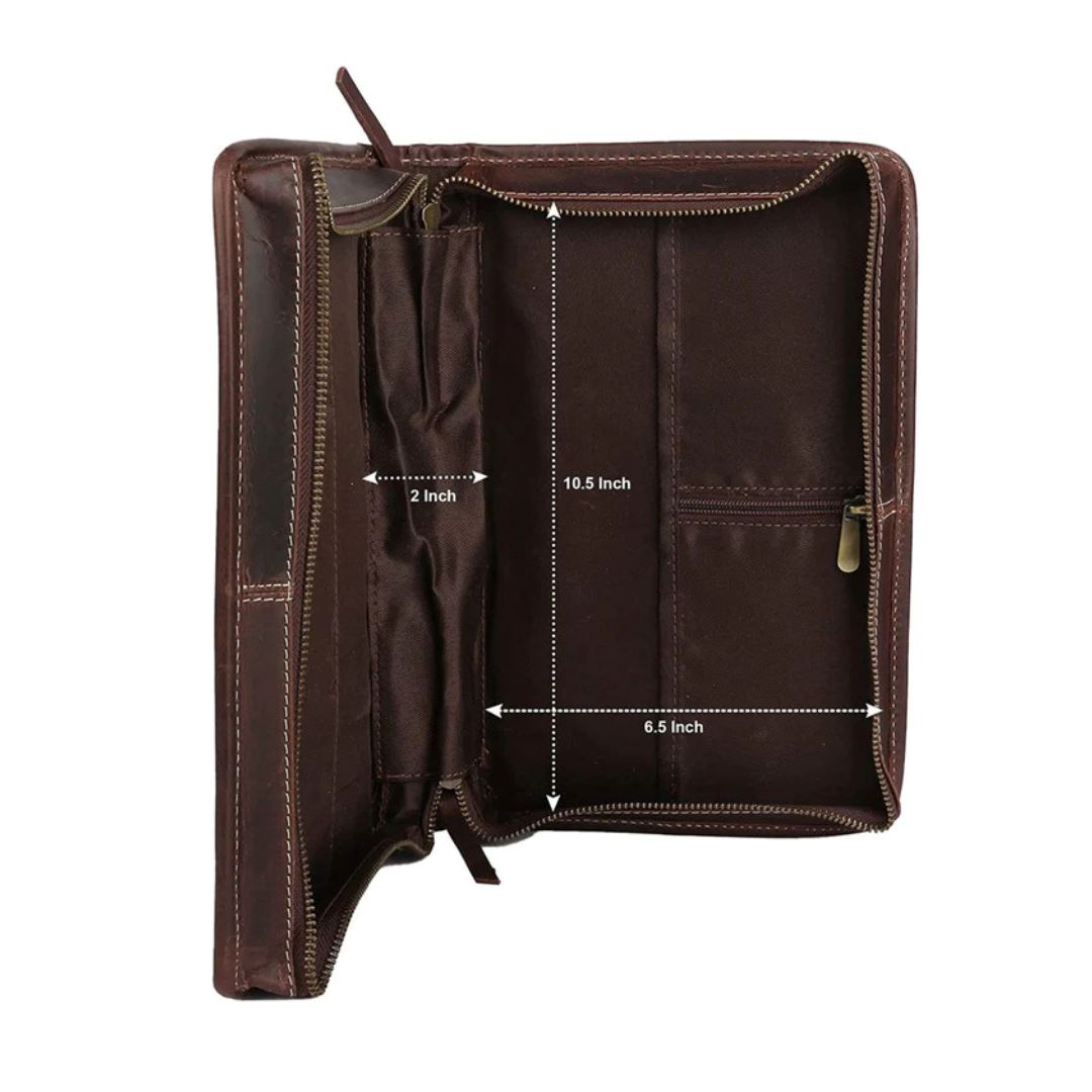 Classic Bible Leather Cover - Choco by Classy Leather Bags