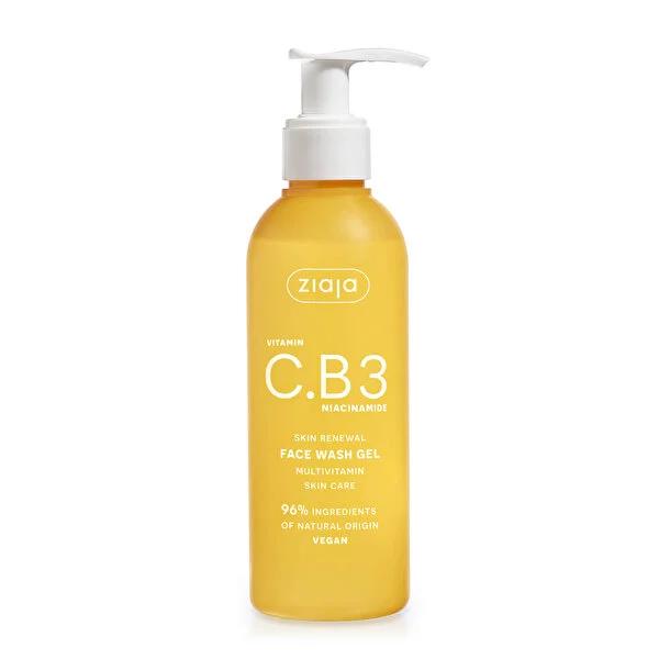 Ziaja Vitamin C Facial Cleansing Gel with Niacinamide - Gentle, Vegan, Natural - 6.43 fl oz by Beauty Care Bag