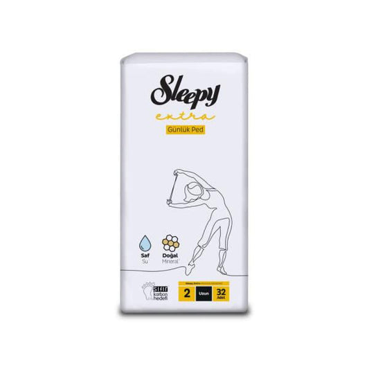 Sleepy Extra Ultra Thin Long Panty Liners - 32 Count - Ultimate Comfort & Discreet Daily Feminine Protection by Beauty Care Bag