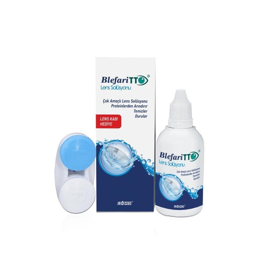 BlefariTTO Contact Lens Solution 60ml - Multi-Purpose Lens Care for Hygiene & Comfort by Beauty Care Bag