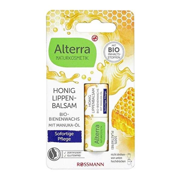 Alterra Organic Honey Lip Balm with Manuka Oil: Natural Moisturizing Lip Care for Dry, Chapped Lips | Lip Protection by Beauty Care Bag
