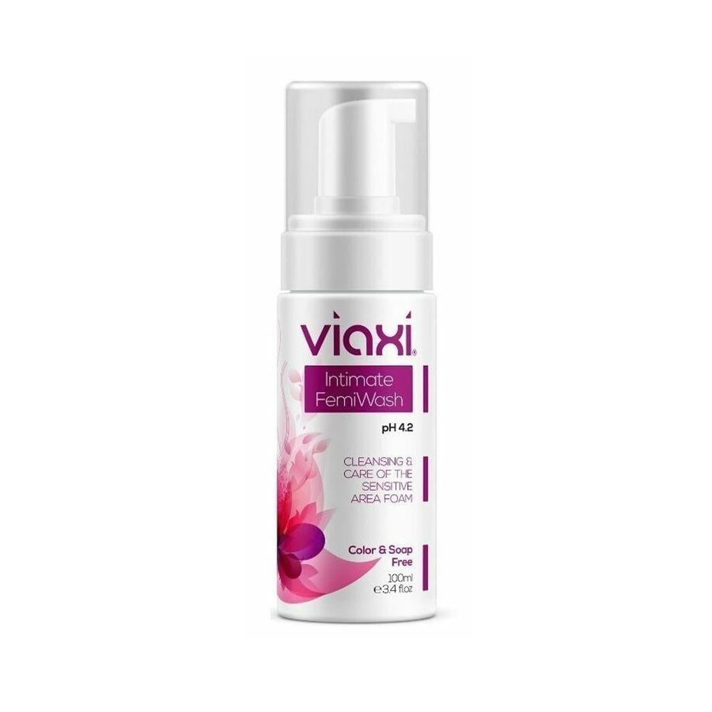 Viaxi Intimate FemiWash pH 4.2 - Gentle Feminine Hygiene Wash for Sensitive Areas - 3.38 fl oz by Beauty Care Bag