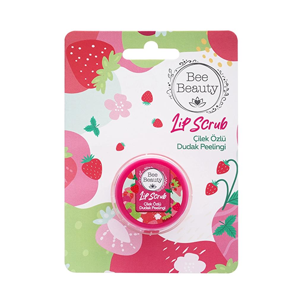 Bee Beauty Strawberry Lip Scrub Smoothing Exfoliator 13g by Beauty Care Bag